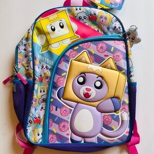 BIOWORLD Lankybox 16" Backpack Big Kid  School Travel Book Bag NWT